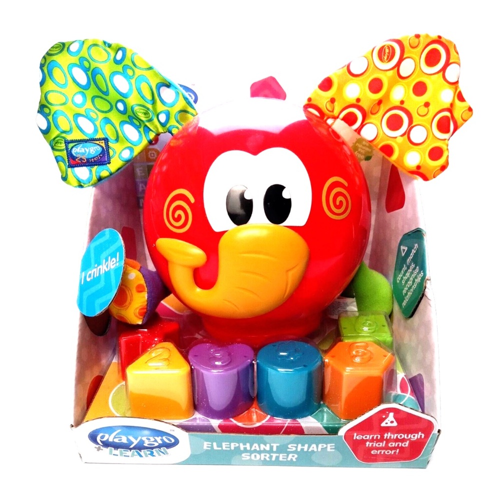PLAYGRO - Baby Toy Elephant Shape Sorter